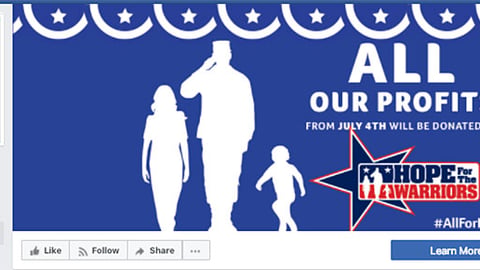 Winn-Dixie Hope for the Warriors Facebook Cover
