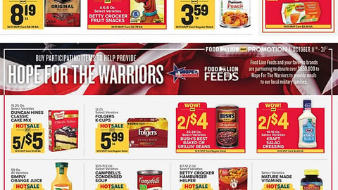 Food Lion Hope for the Warriors Feature