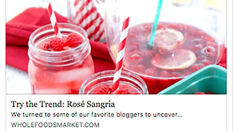 Whole Foods 'Host a Party' Facebook Update