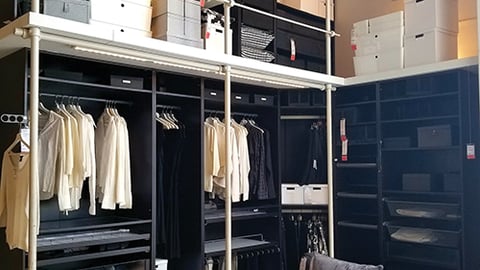 IKEA Closet/Sitting Area Vignette