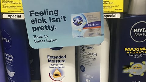 Alka-Seltzer CVS 'Back to Better Faster' Wobbler
