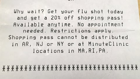 CVS Flonase Sensimist Receipt Ad