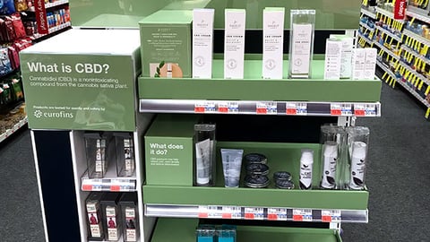 CVS 'CBD. Alternative Care Is Here' Endcap