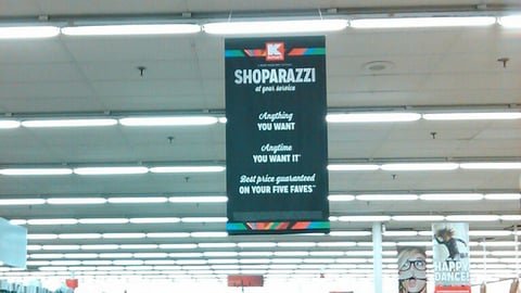 Kmart ‘Shoparazzi’ Ceiling Banner