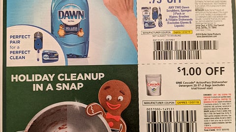 Cascade 'Holiday Cleanup in a Snap' FSI