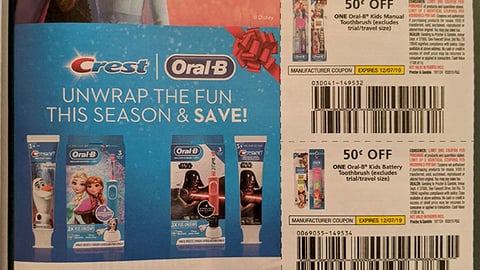 Crest, Oral-B 'Unwrap the Fun' Disney FSI