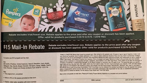 P&G '$15 Mail-In Rebate' FSI