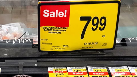 Jewel-Osco 'Thrill of the Grill' Price Label Sign