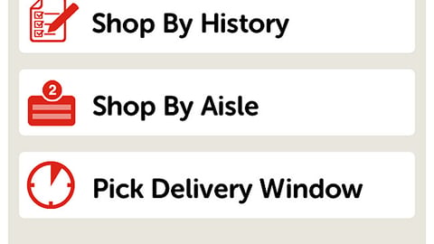 Randalls Delivery Mobile App Screen