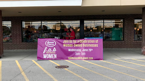 Jewel 'f.a.b Women' Banner