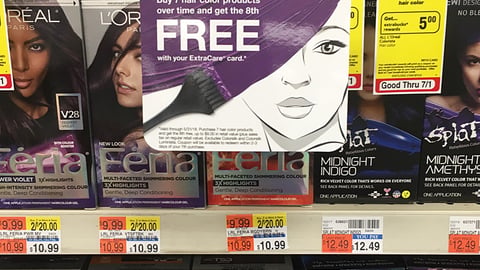 CVS 'Buy 7 Hair Color Products' Wobbler