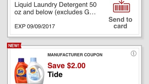 CVS Manufacturer Coupon App Screen