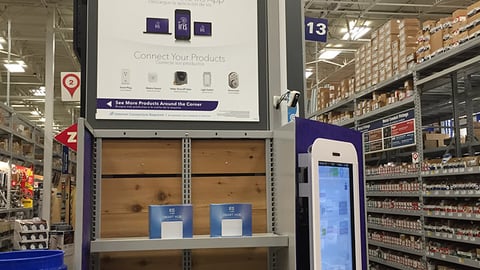Lowe's Iris Endcap Display