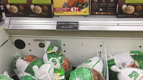 Jewel-Osco 'Turkey Price Guarantee' Cooler Header