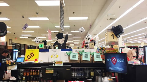 Jewel-Osco 'Monopoly' Checkout Signs