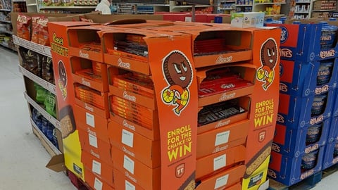 Walmart Reese's Pallet Aisle Display