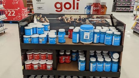 Walmart Goli Nutrition Half-Pallet Display