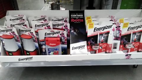Energizer 'Get Cash Back' Shelf PDQ