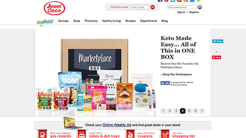 Jewel-Osco 'Keto Made Easy' Carousel Ad