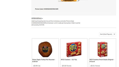 Jewel-Osco Ritz 'Save $2' Display Ad
