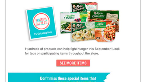 Jewel-Osco 'Hunger Is' Email 