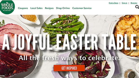 Whole Foods 'A Joyful Easter Table' Carousel Ad