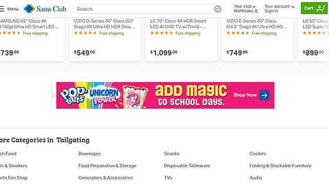 Pop-Tarts 'Unicorn Power' Sam's Club Display Ad
