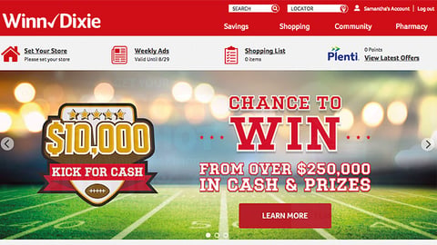 Winn-Dixie 'Kick for Cash' Carousel Ad