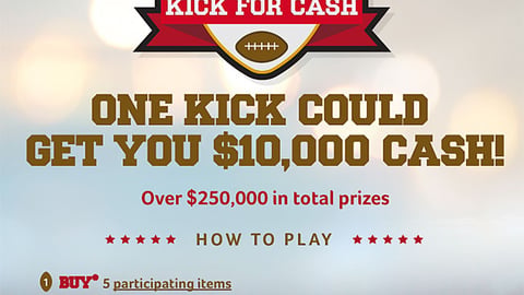 Winn-Dixie 'Kick for Cash' Website