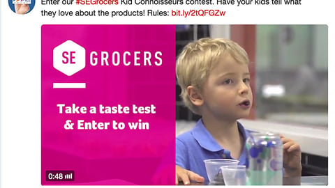 Winn-Dixie 'Kid Connoisseurs' Twitter Update