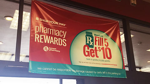 Kmart Shop Your Way Pharmacy Rewards Window Banner