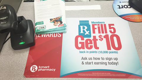 Kmart Shop Your Way Pharmacy Rewards Counter Cling