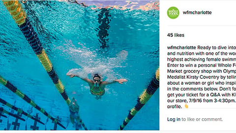 Whole Foods 'Dive Into Health and Nutrition' Instagram Update