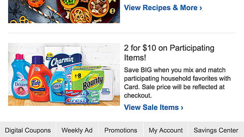 Kroger P&G 'Save Big' Email