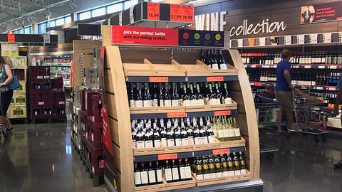 Lidl Wine Gondola