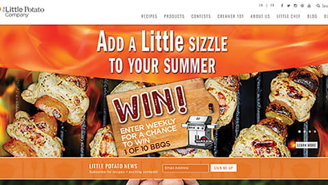 The Little Potato Company 'Add a Little Sizzle' Carousel Ad