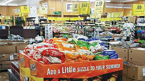 The Little Potato Company 'Add a Little Sizzle' Pallet Display