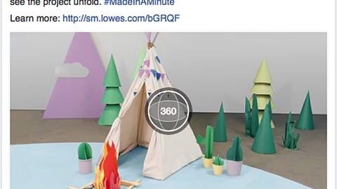 Lowe’s Launches 360-degree Video on Facebook
