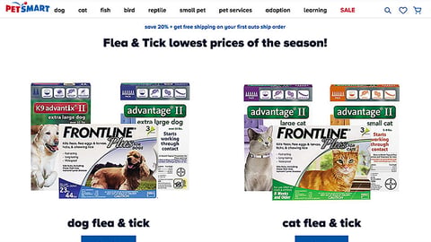 PetSmart 'Lowest Prices of the Season' Display Ad