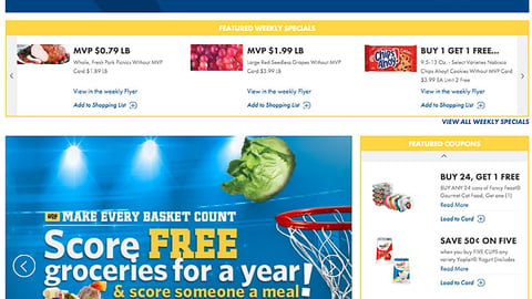 Food Lion 'Make Every Basket Count' Carousel Ad