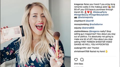 Kroger 'Raise Your Hand' Instagram Update