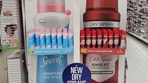Secret Old Spice '24/7' Endcap Display