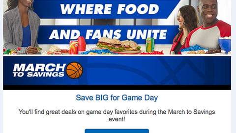 Kroger 'Where Food and Fans Unite' Email