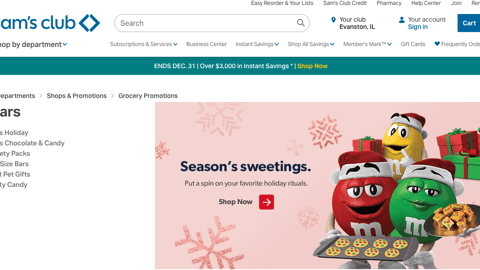 Sam's Club Mars 'Season's Sweetings' Showcase
