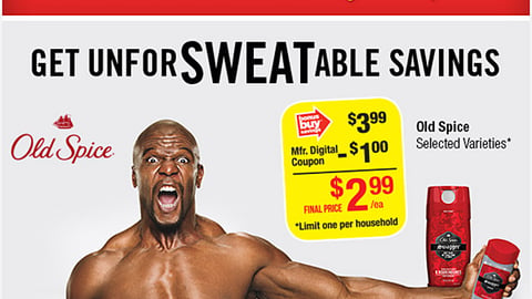 Martin's P&G 'Unforsweatable Savings' Email