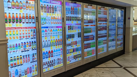 Walgreens Cooler Screens Refrigerated Displays