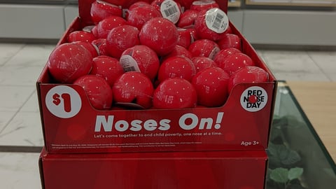 Walgreens Red Nose Day 'Noses On!' Countertop Display
