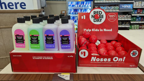 Walgreens Red Nose Day 'Noses On!' Countertop Display