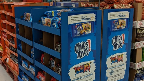 Walmart Chips Ahoy! 'Follow Your Art' Pallet Display