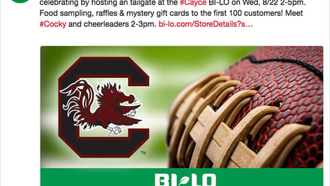 Bi-Lo #Gamecocks Twitter Update
